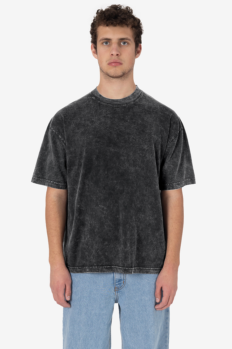 S/S Mineral Wash Crew 6.5oz Carbon Black