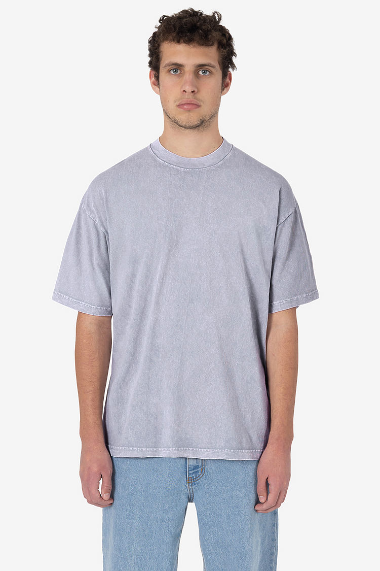 S/S Mineral Wash Crew 6.5oz Ice Grey