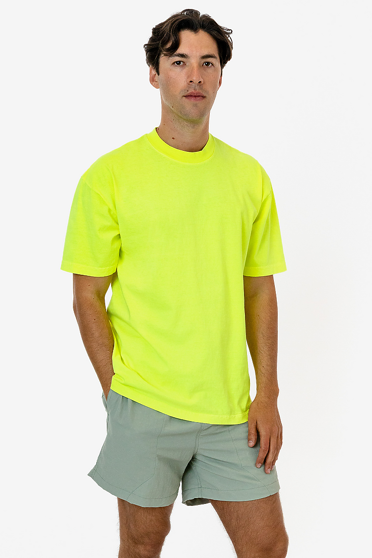 S/S Neon Crew Neck 6.5oz NEON YELLOW