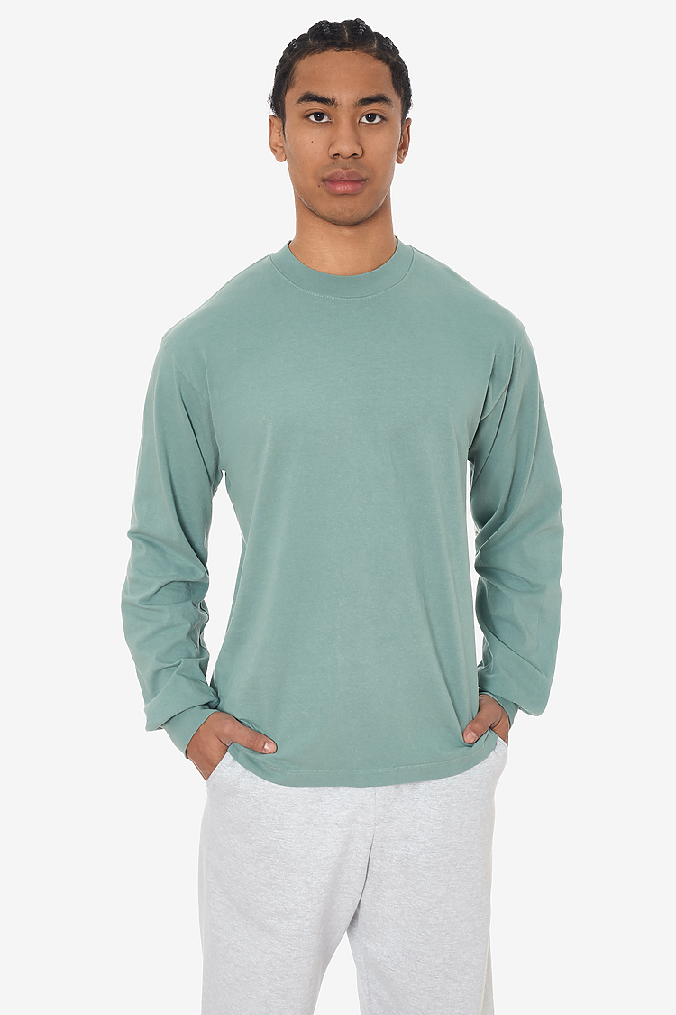 L/S Grmnt Dye Crew Neck 6.5oz ATLANTIC GREEN