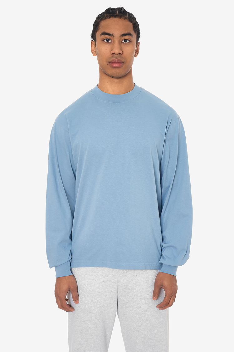 L/S Grmnt Dye Crew Neck 6.5oz CLEAR BLUE