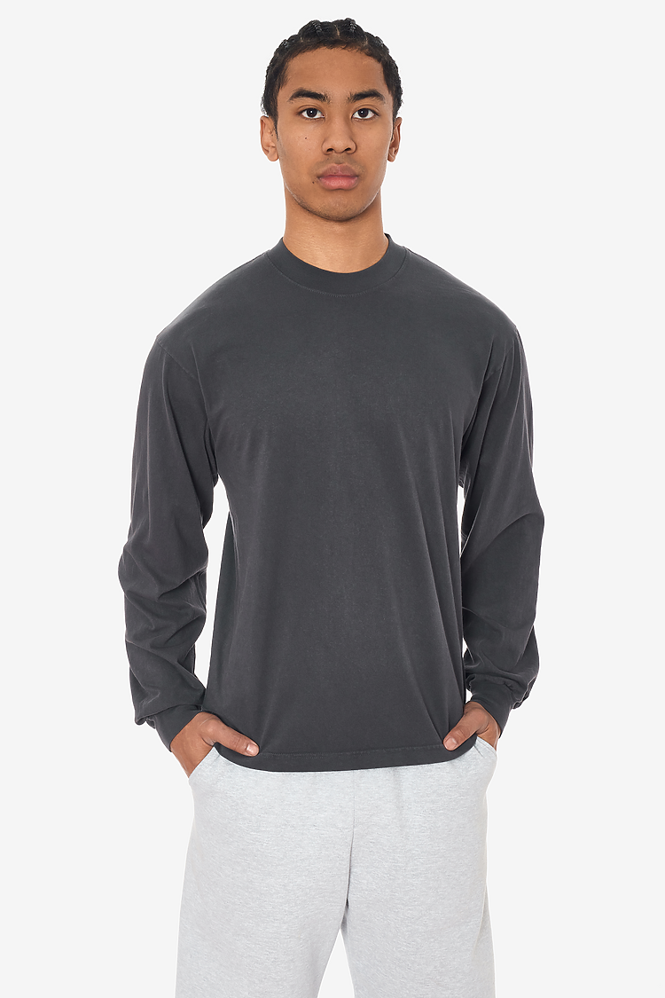 L/S Garment Dye Crewneck 6.5oz Dolphin Blue