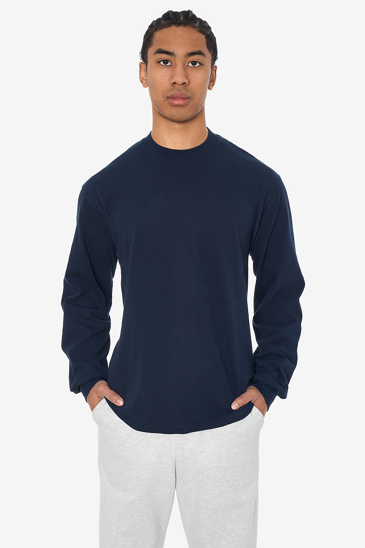 L/S Grmnt Dye Crew Neck 6.5oz NAVY