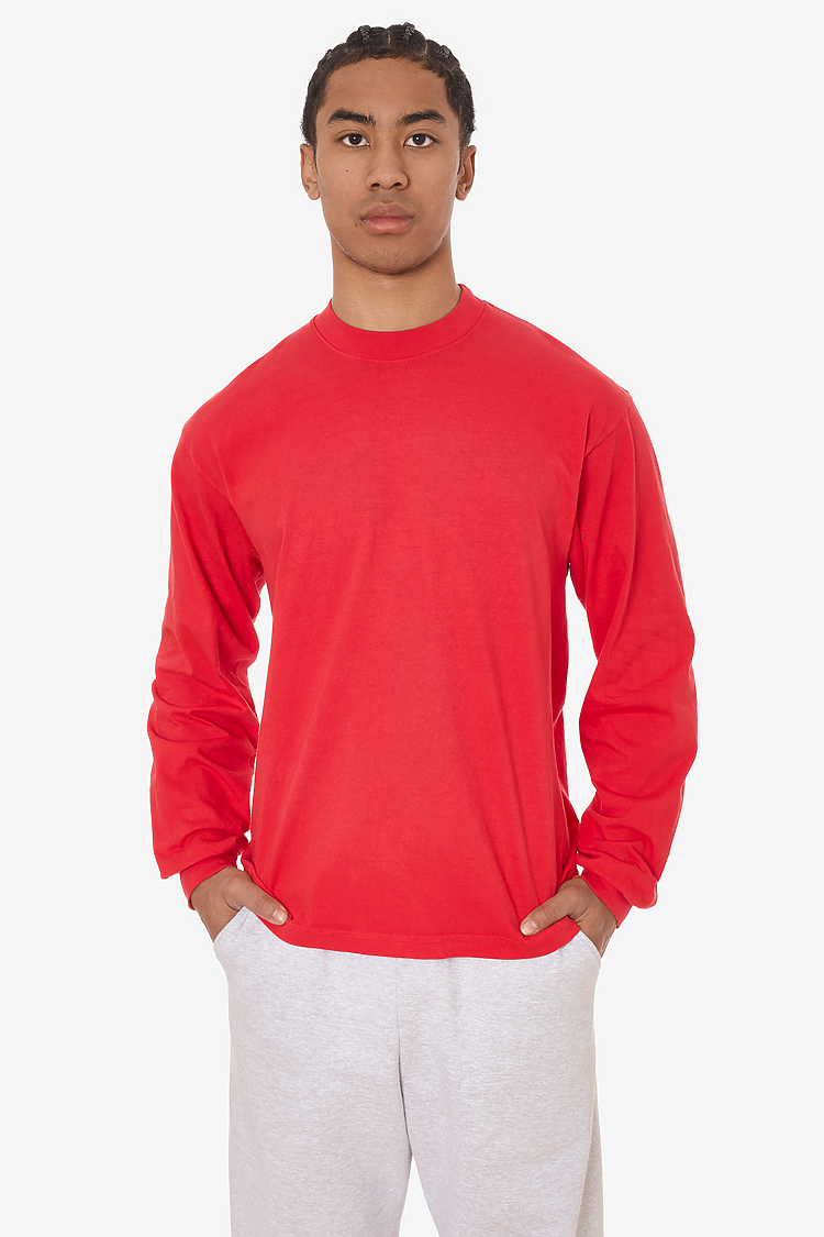 L/S Grmnt Dye Crew Neck 6.5oz TOMATO