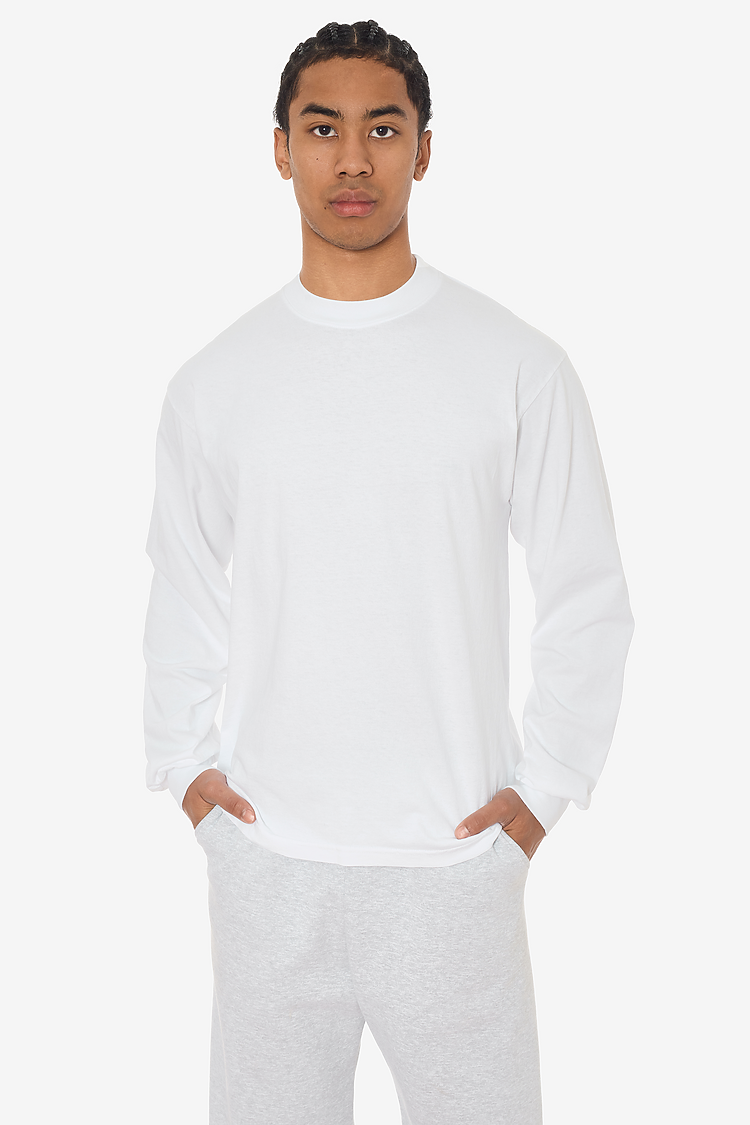 L/S Grmnt Dye Crew Neck 6.5oz WHITE