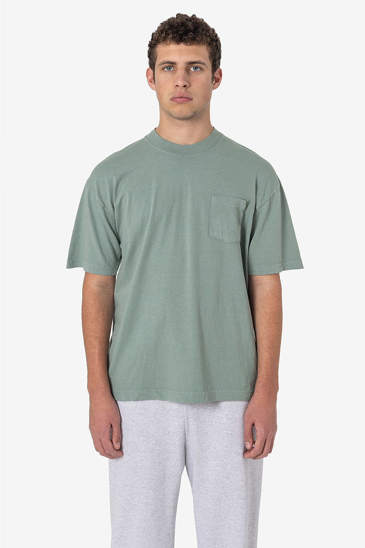 S/S Garment Dye Pocket Tee Atlantic Green