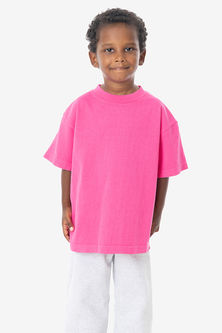 Kids S/S Grmnt Dye Tee Paradise Pink