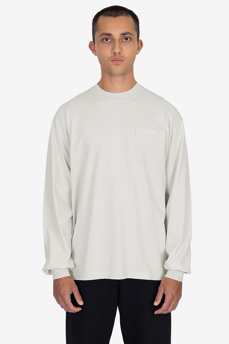 L/S Pocket Crew 6.5oz Cement