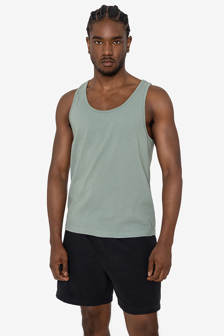 6.5 oz GD Basic Mens Tank ATLANTIC GREEN