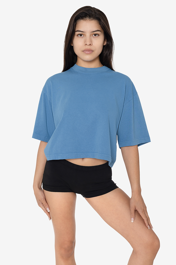 18/1 Oversize Crop Tee BLUE MOON
