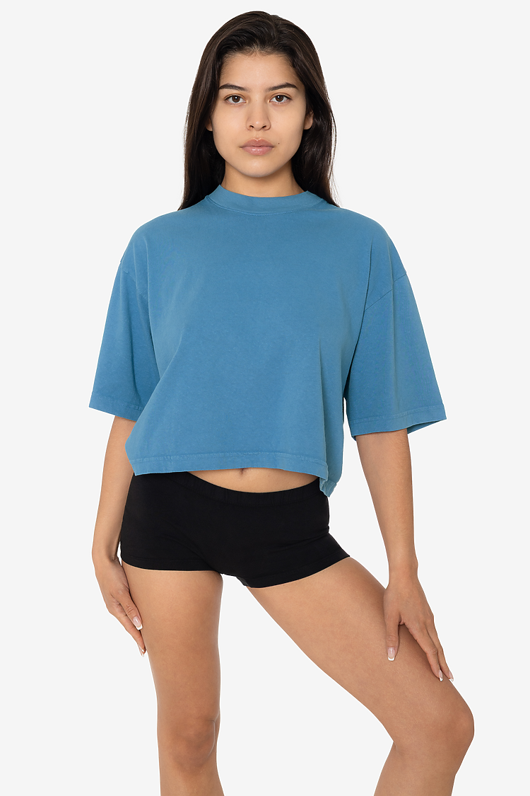 18/1 Oversize Crop Tee BLUE MOON