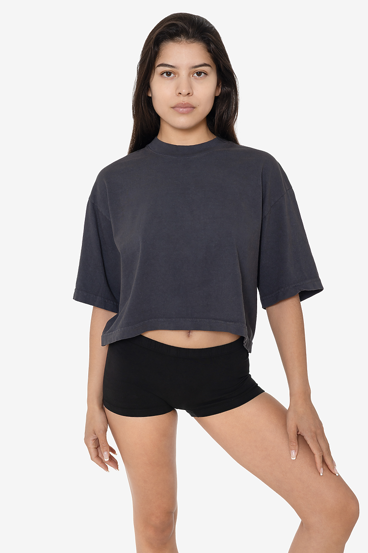 18/1 Oversize Crop Tee DOLPHIN BLUE