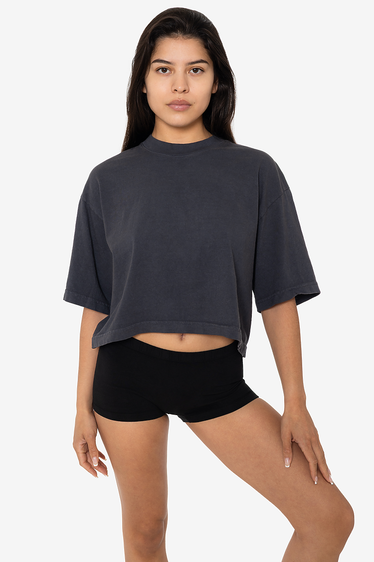 18/1 Oversize Crop Tee DOLPHIN BLUE