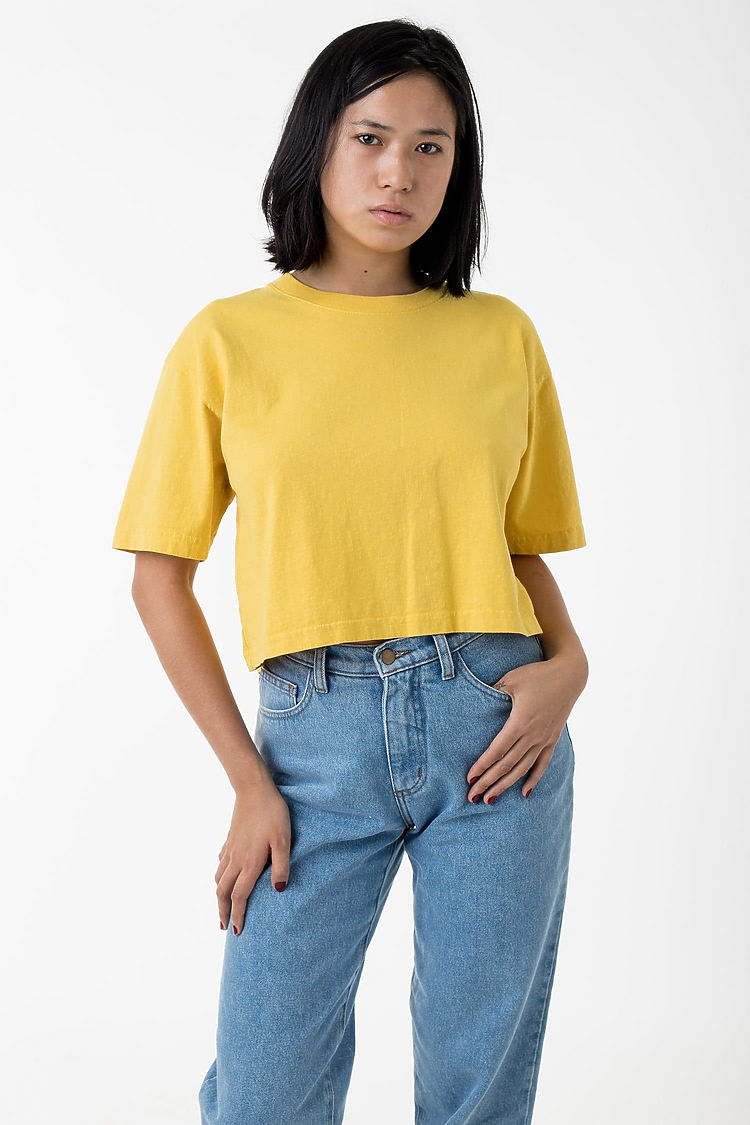 18/1 Oversize Crop Tee SPECTRA YELLOW