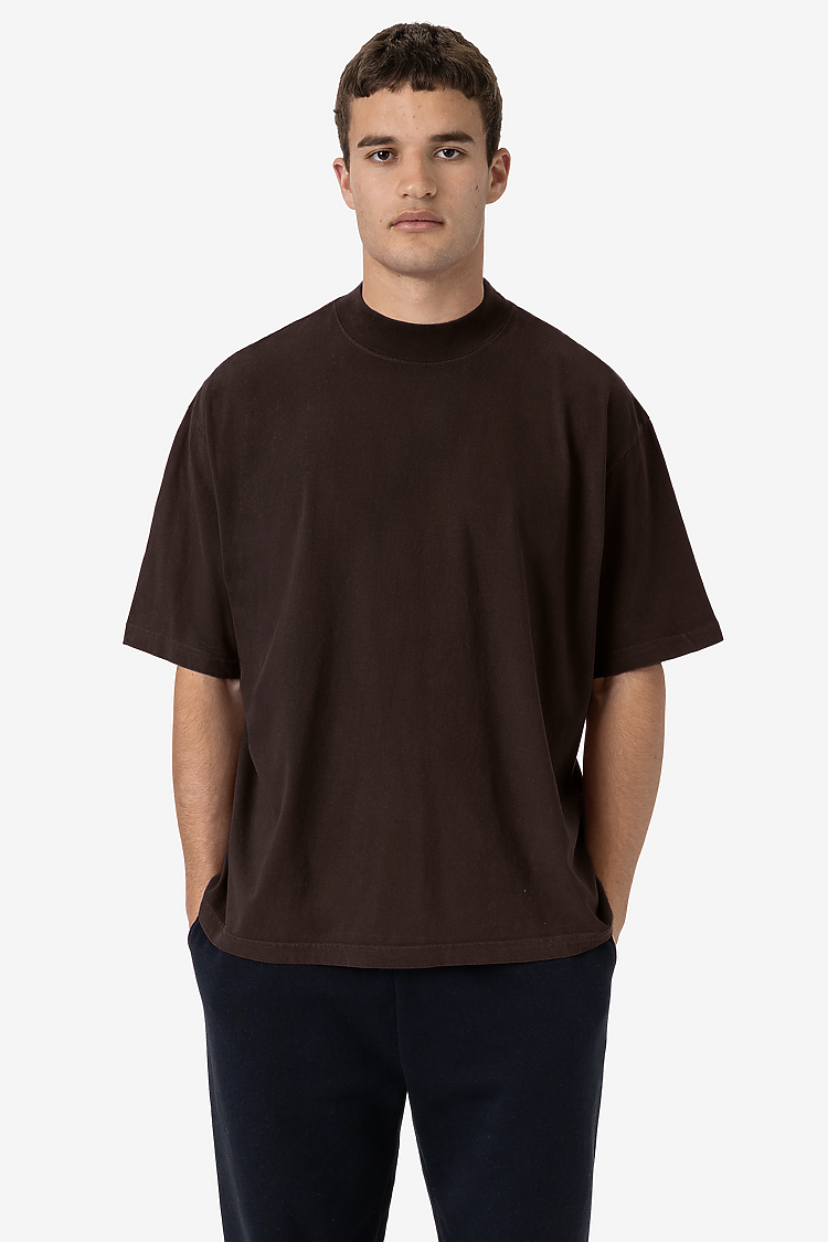 18/1 S/S Oversized Mock CHOCOLATE