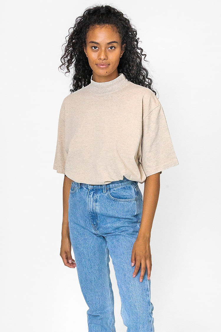 18/1 S/S Oversized Mock Oatmeal