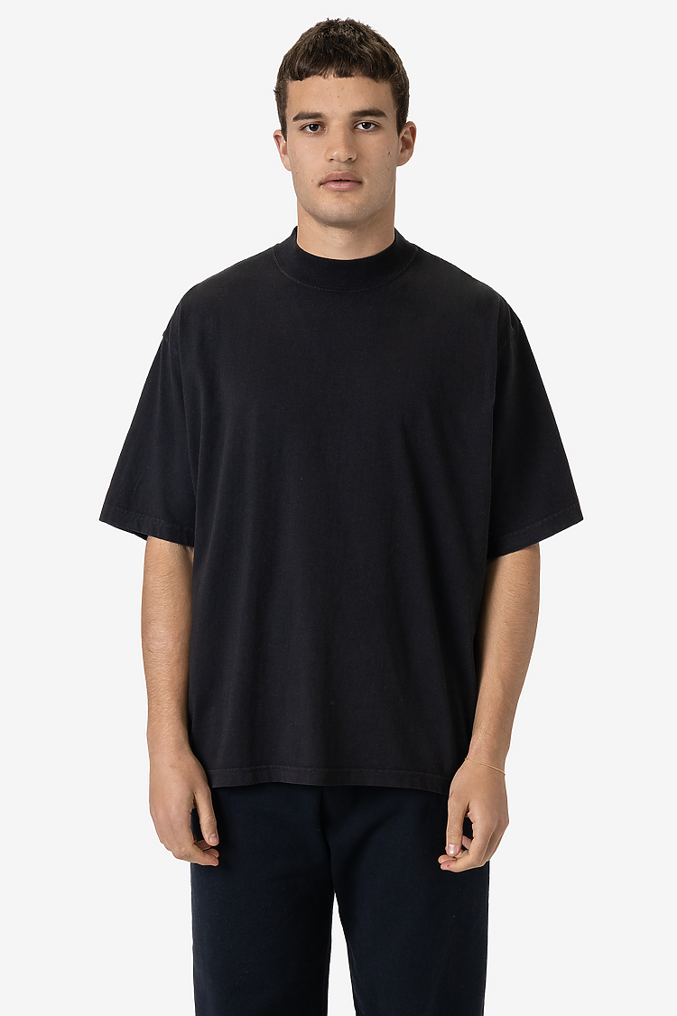 18/1 S/S Oversized Mock OFF BLACK