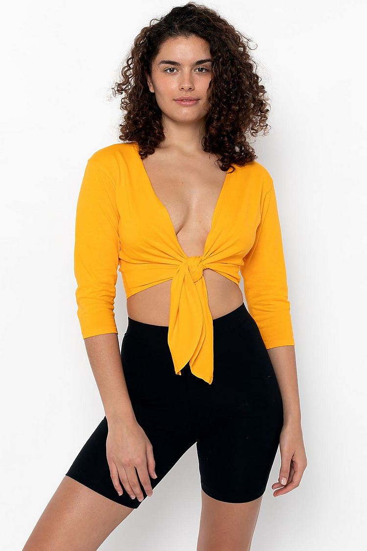 Le Weekend Tie Top Clementine