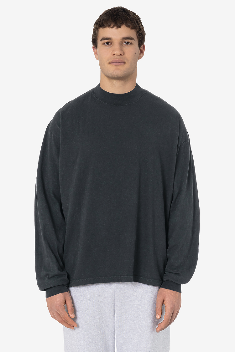 18/1 L/S OVERSIZED MOCK DOLPHIN BLUE