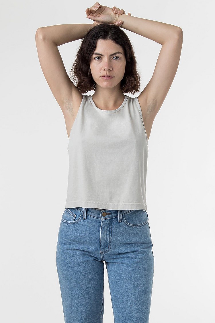 6.5 oz Garment Dye Mid-Tank CEMENT
