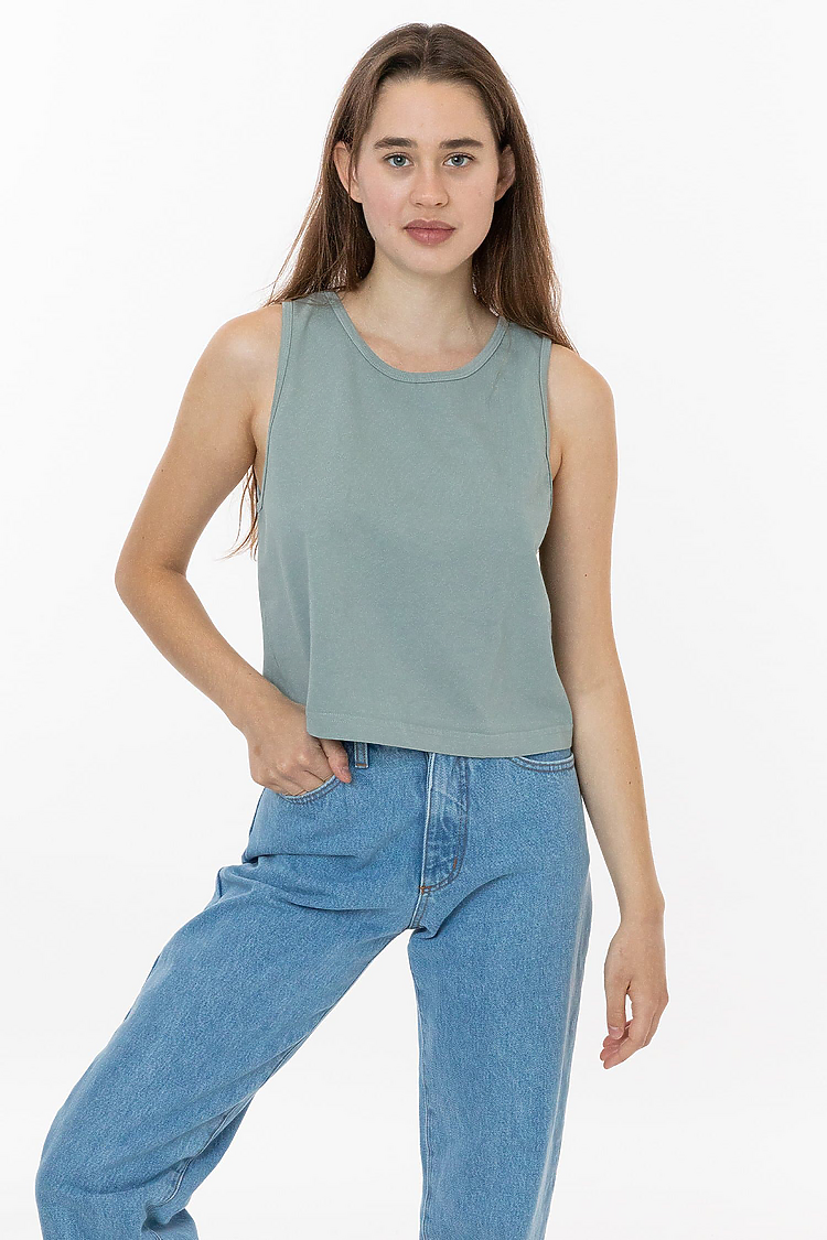6.5 oz Garment Dye Mid-Tank SAGE