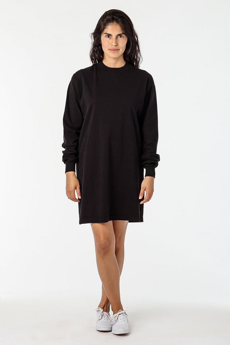 L/S Mock Neck Dress Black