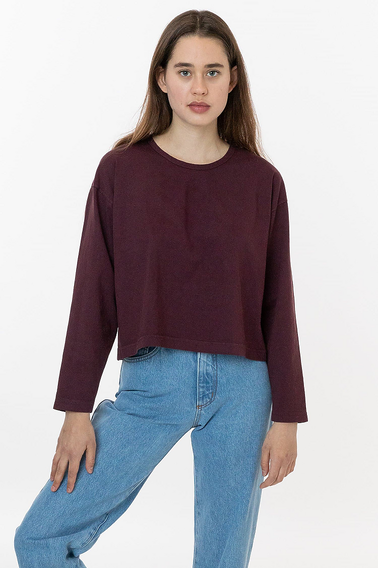 L/S Garment Dye Cropped T PORT