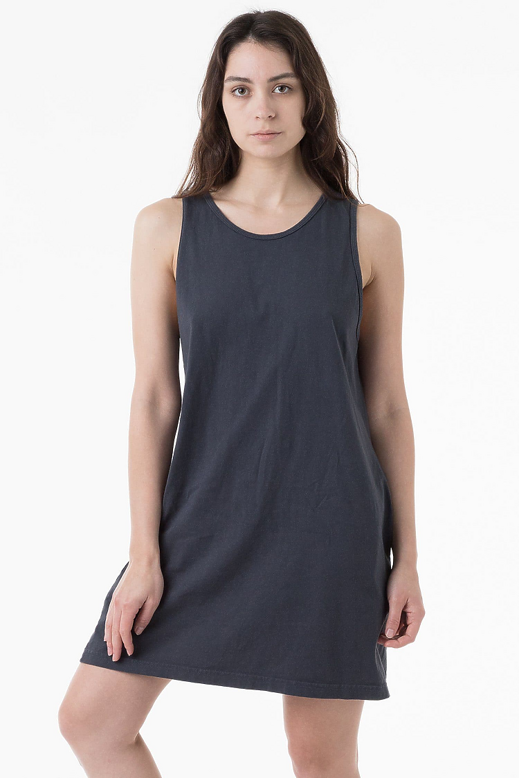 Garment Dye Tank Dress DOLPHIN BLUE
