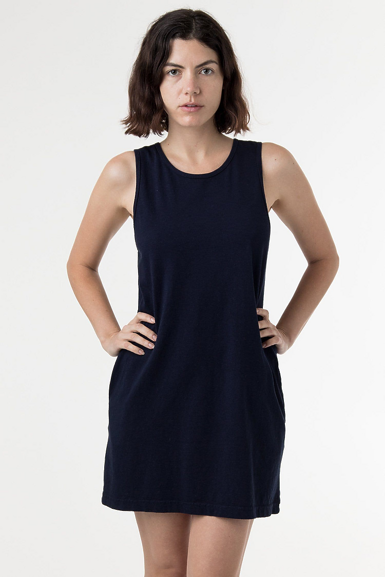 Garment Dye Tank Dress NAVY