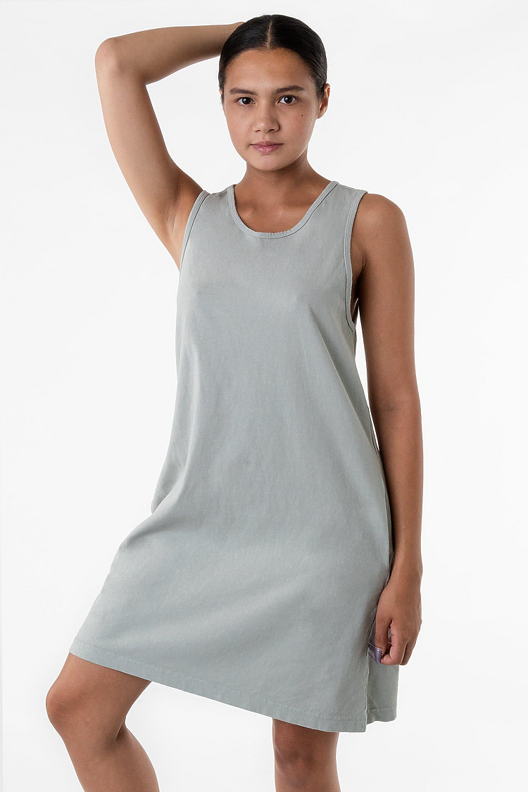Garment Dye Tank Dress SAGE