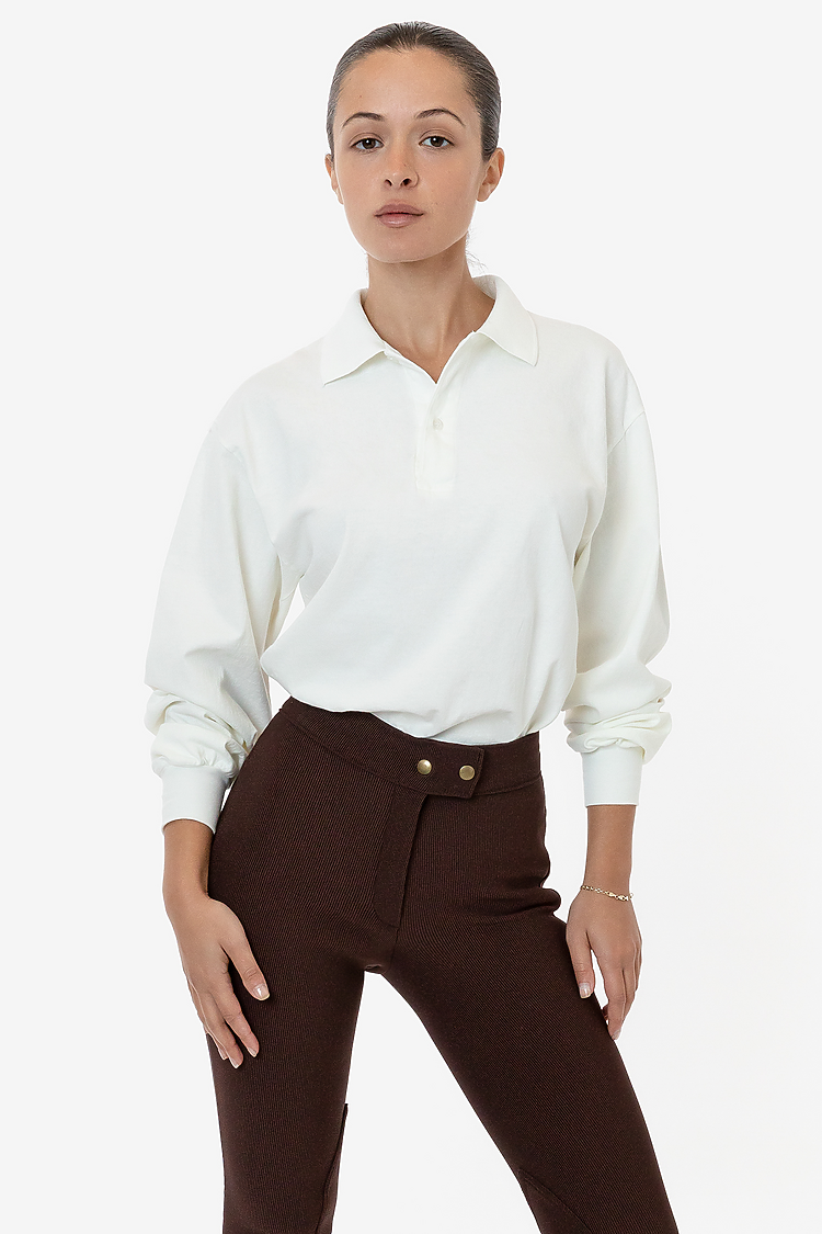 18/1 Polo Long Sleeve OFF WHITE