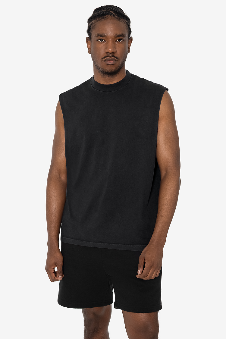 Sleeveless Tee 6.5oz Black Edge