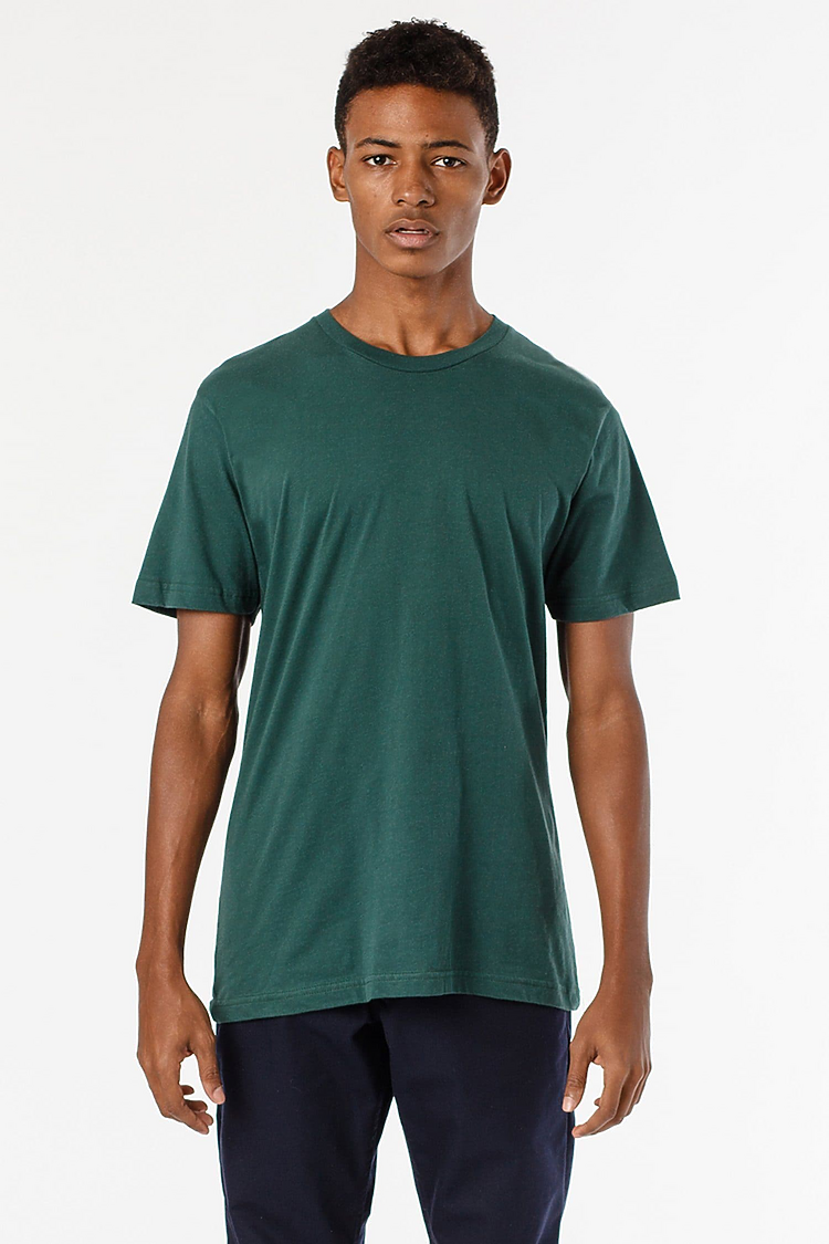 S/S Fine Jersey Crew 4.3 oz FOREST GREEN