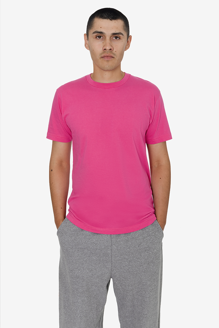S/S Fine Jersey Crew 4.3 oz FUCHSIA