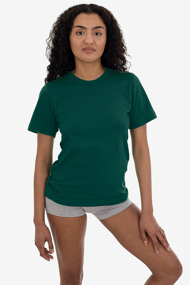 S/S Fine Jersey Crew 4.3 oz Hunter Green