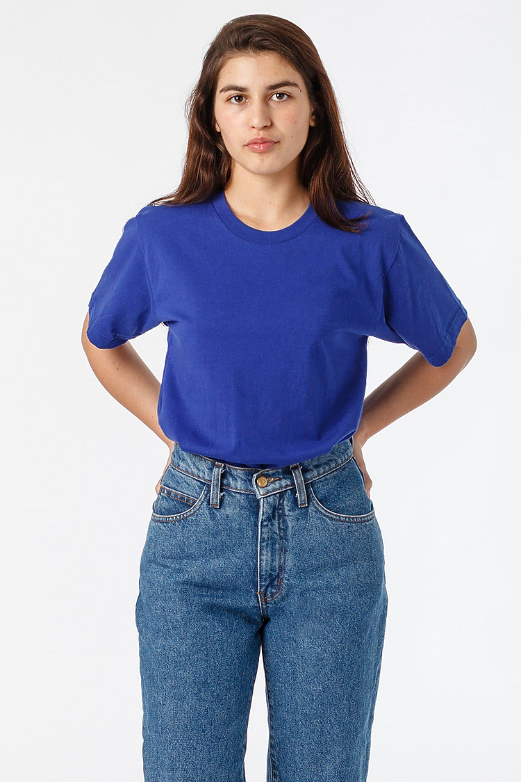 S/S Fine Jersey Crew 4.3 oz LAPIS BLUE