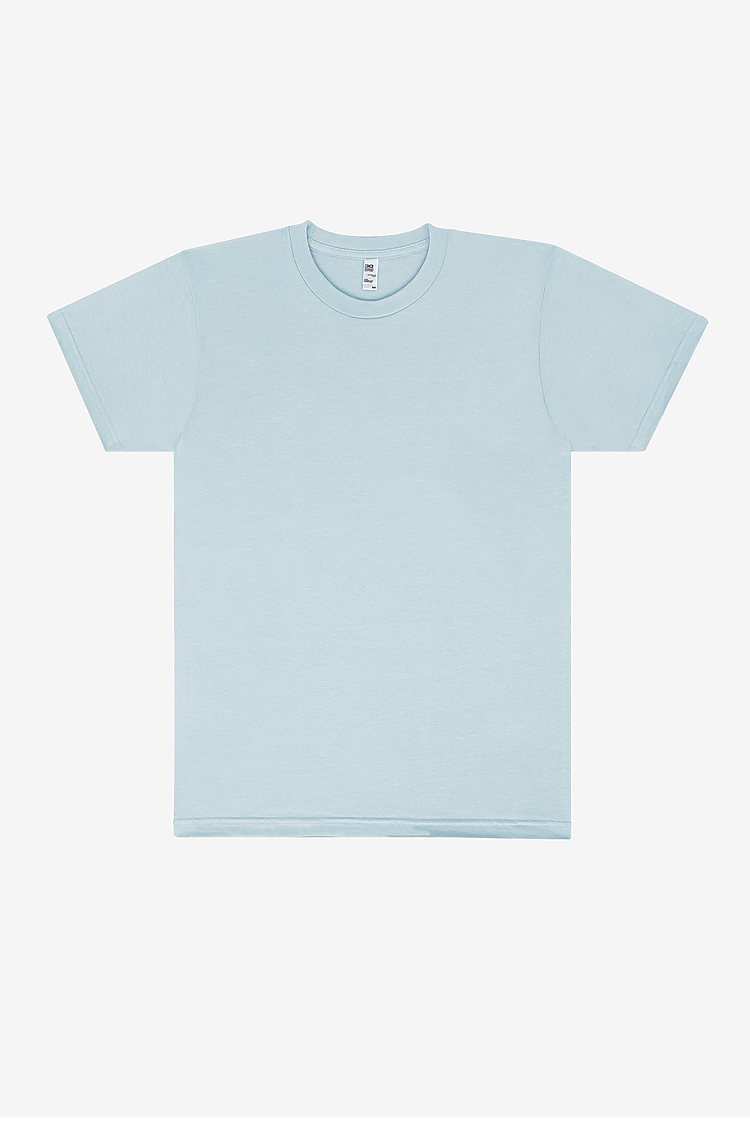 S/S Fine Jersey Crew 4.3 oz LIGHT BLUE