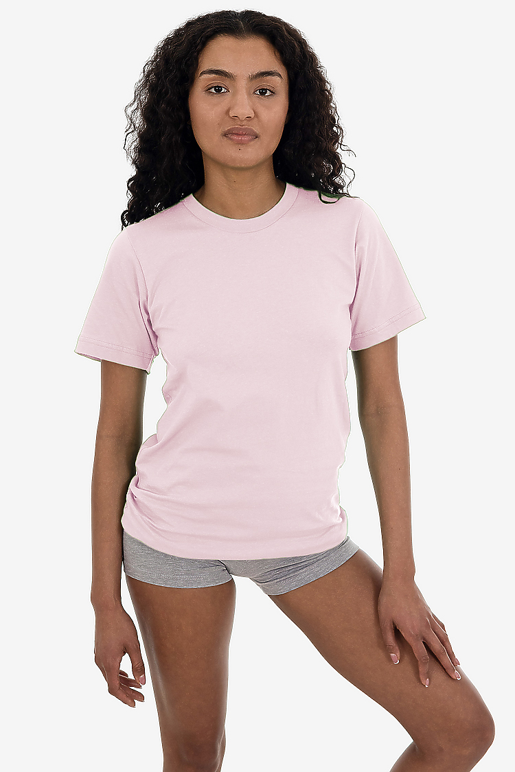 S/S Fine Jersey Crew 4.3 oz Pink