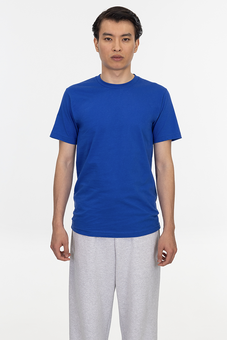 S/S Fine Jersey Crew 4.3 oz ROYAL