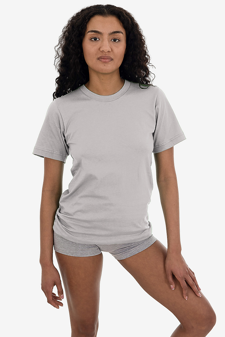 S/S Fine Jersey Crew 4.3 oz Silver
