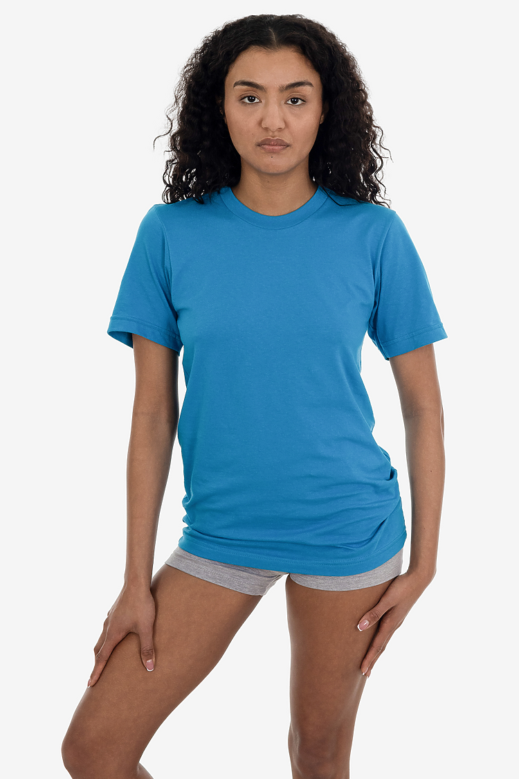 S/S Fine Jersey Crew 4.3 oz TEAL