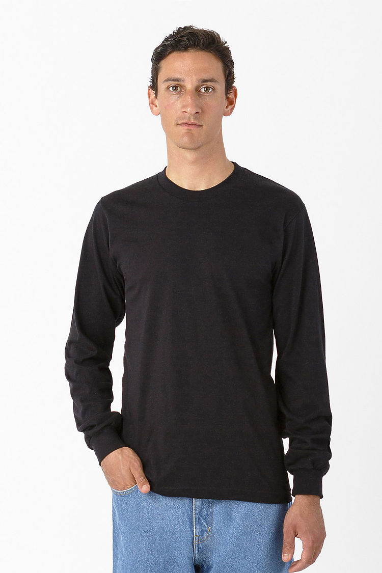 L/S Fine Jersey Crew 4.3oz BLACK
