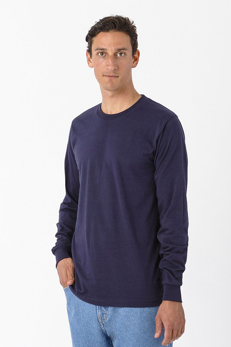 L/S Fine Jersey Crew 4.3oz NAVY