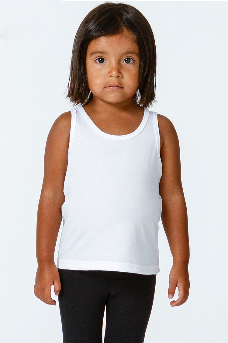 Toddler Fine Jersey Tank WHITE