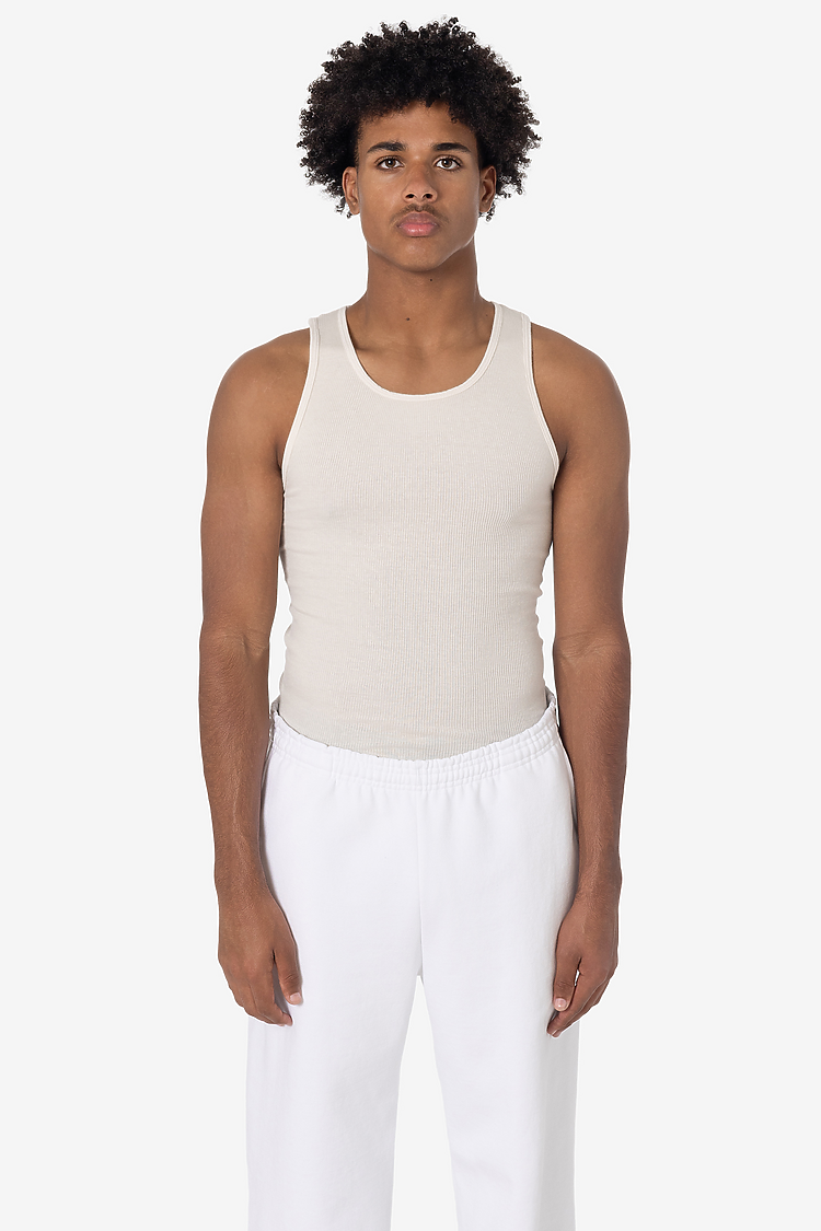 5.6oz GD 2X1 Tubular Rib Tank CREME
