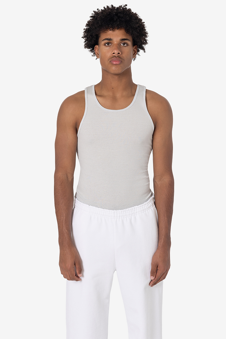 5.6oz GD 2X1 Tubular Rib Tank LIGHT GREY