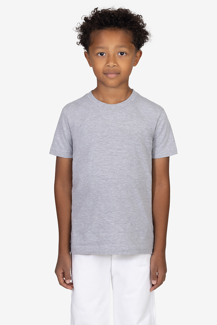 Youth S/S Fine Jersey Tee HEATHER GREY