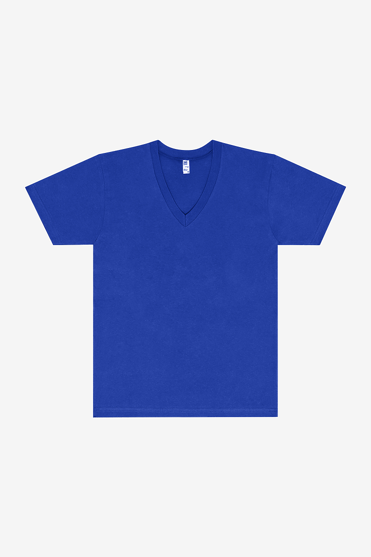 S/S Fine Jersey V-Neck 4.3 oz LAPIS BLUE