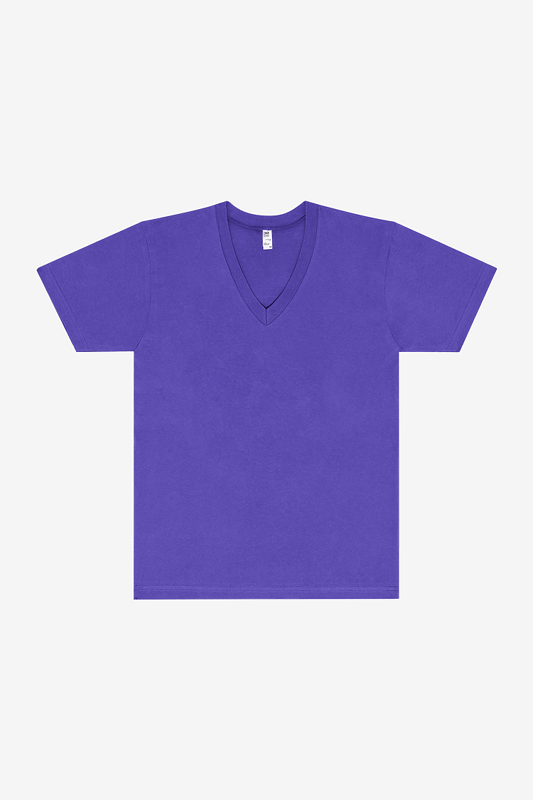 S/S Fine Jersey V-Neck 4.3 oz PURPLE
