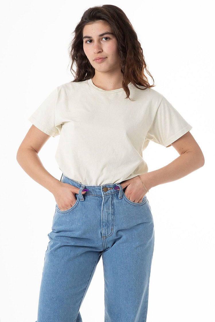 Garment Dyed S/S Boyfriend Tee CREME